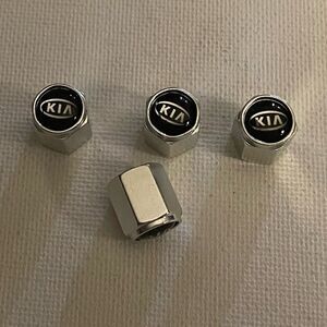 Kia valve stem caps in silver set of 4 NWT